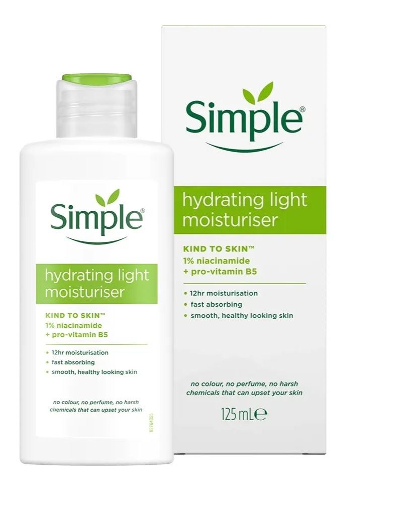 آبرسان و مرطوب کننده سیمپل مدل Light حجم 125میلی لیتر