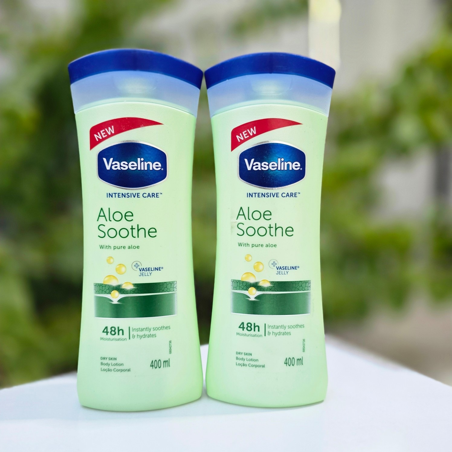 لوسیون بدن وازلین aloe soothe حجم ۴۰۰ میل