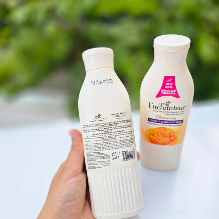 لوسیون بدن انشانتر زرد (Enchanteur Charming Body Lotion)حجم ۲۵۰میل