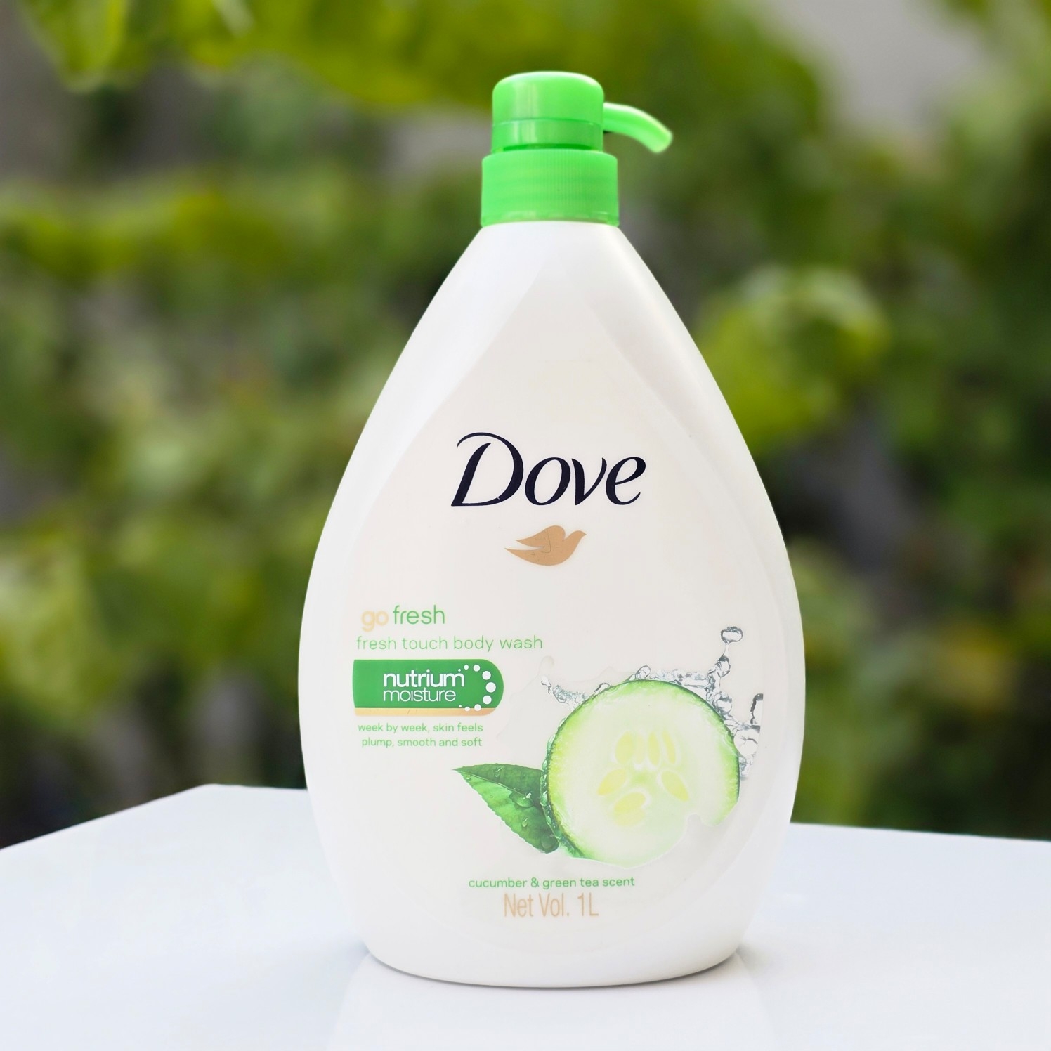 شامپو بدن Dove امریکایی رایحه خیار وچای سبزحجم یک لیتر