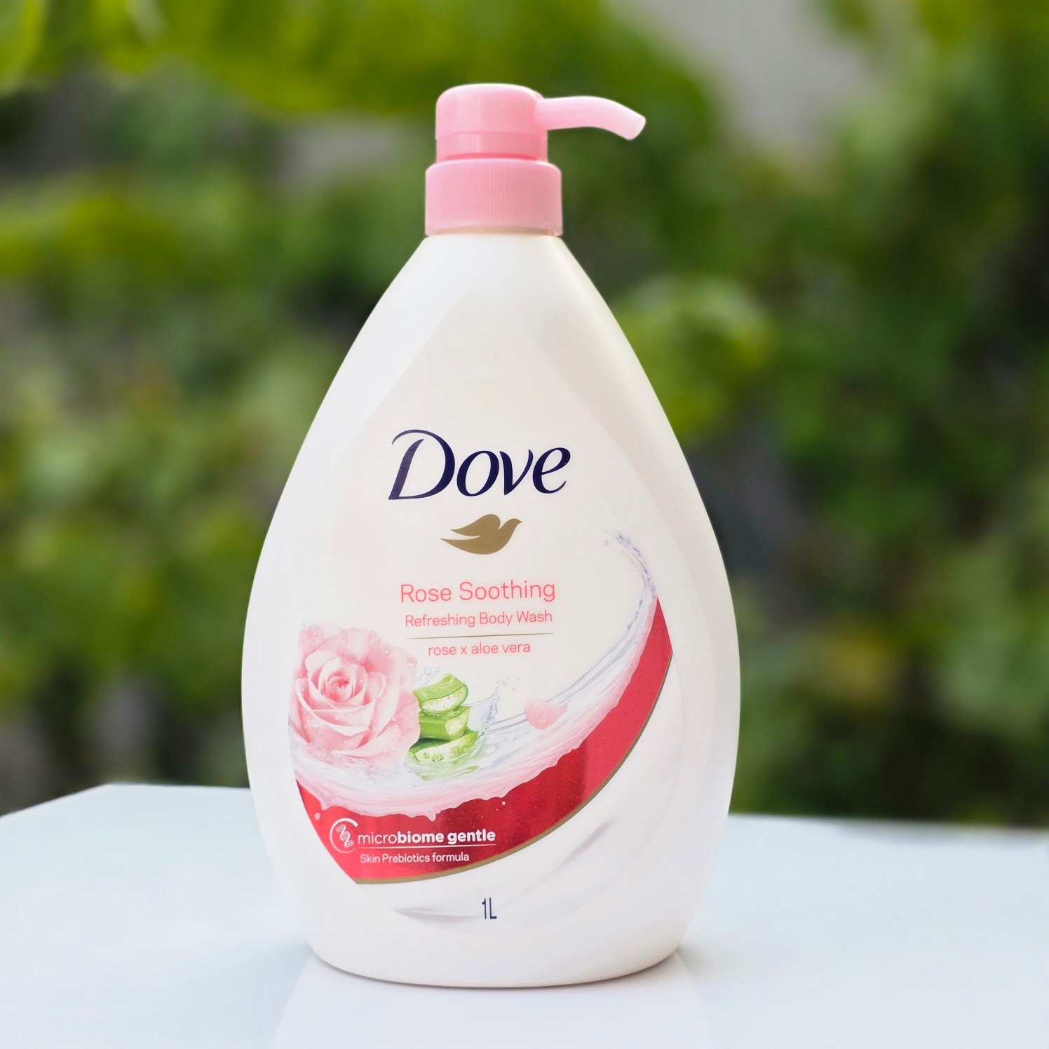 شامپو بدن Dove امریکایی رایحه گل رز و الووئه را حجم یک لیتر