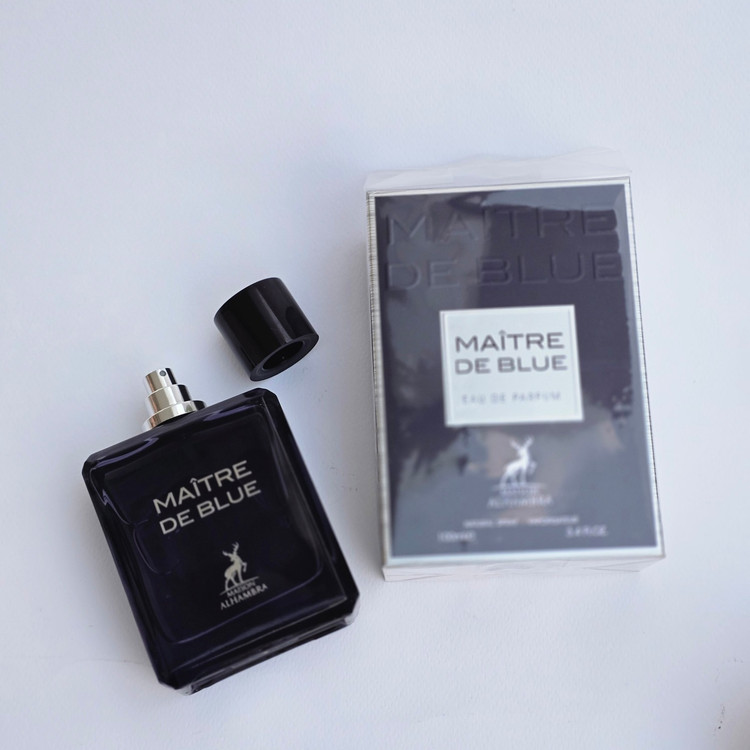 ادکلن MAITRE DE BLUE شرکت الحمبرا حجم 100میل