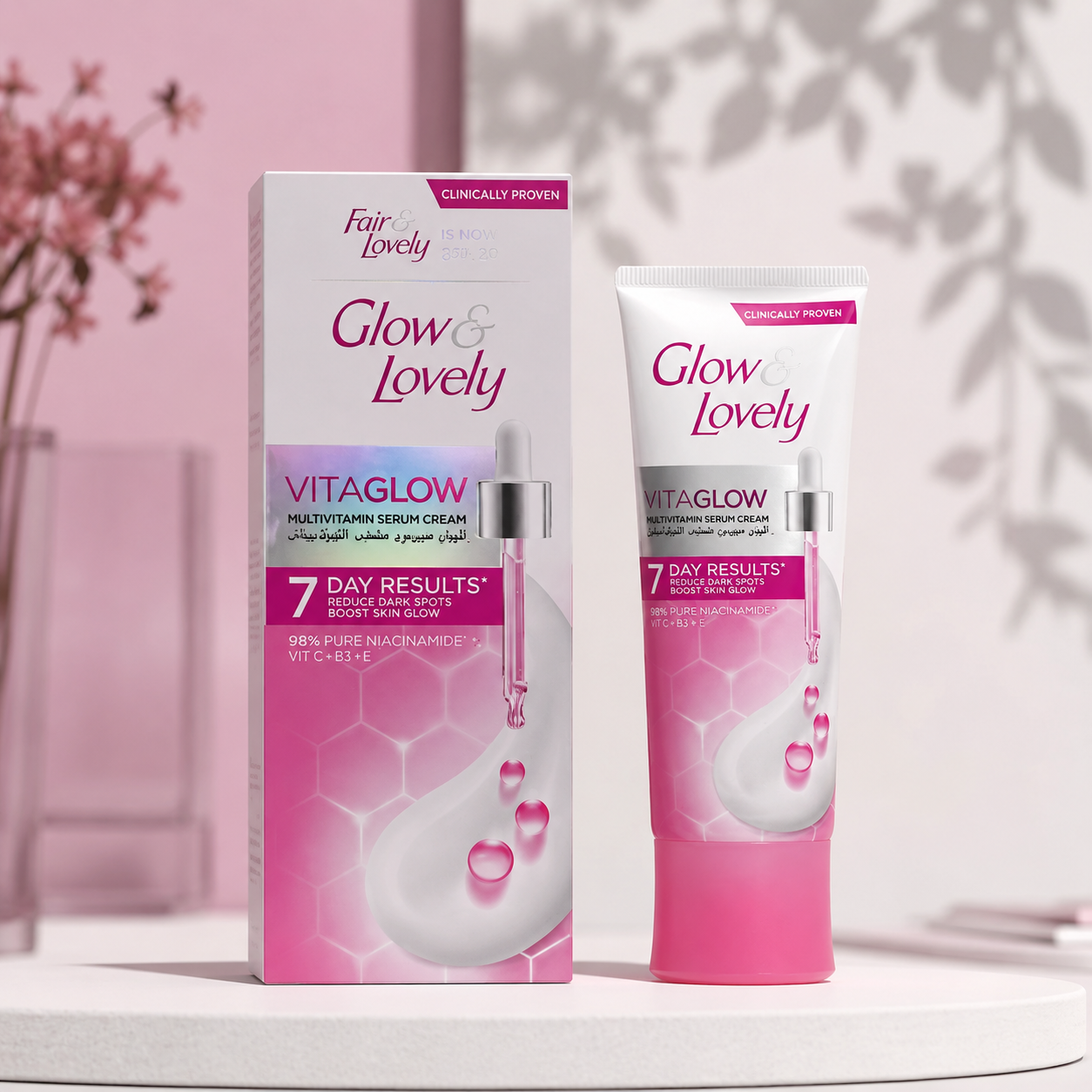 کرم روشن کننده glow & Lovely عربی حجم 50میل