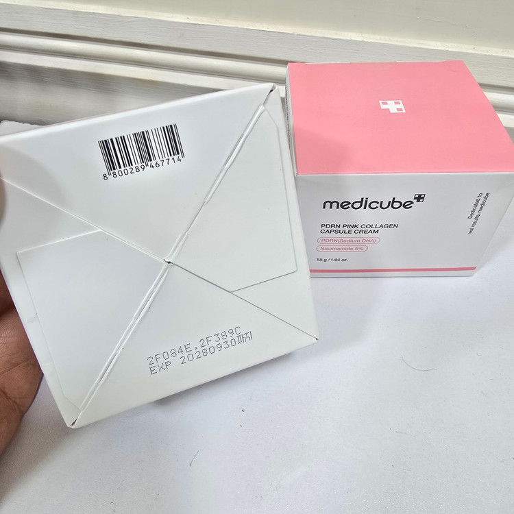 کرم کپسول کلاژن صورتی مدی کیوب مدل PDRN Pink Collagen Capsule Cream حجم 55 میل
