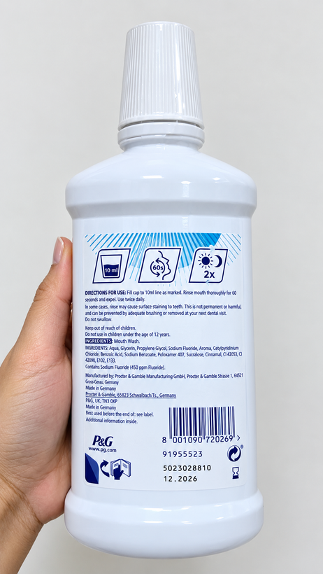 دهانشویه اورال بی مدل Gum & Enamel Care Fresh Mint حجم 500ml