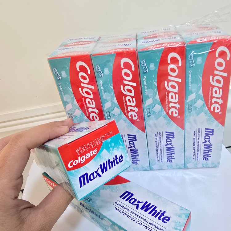 خمیردندان سفید کننده کلگیت مدل MaxWhite Whitening Crystals حجم 100 میل