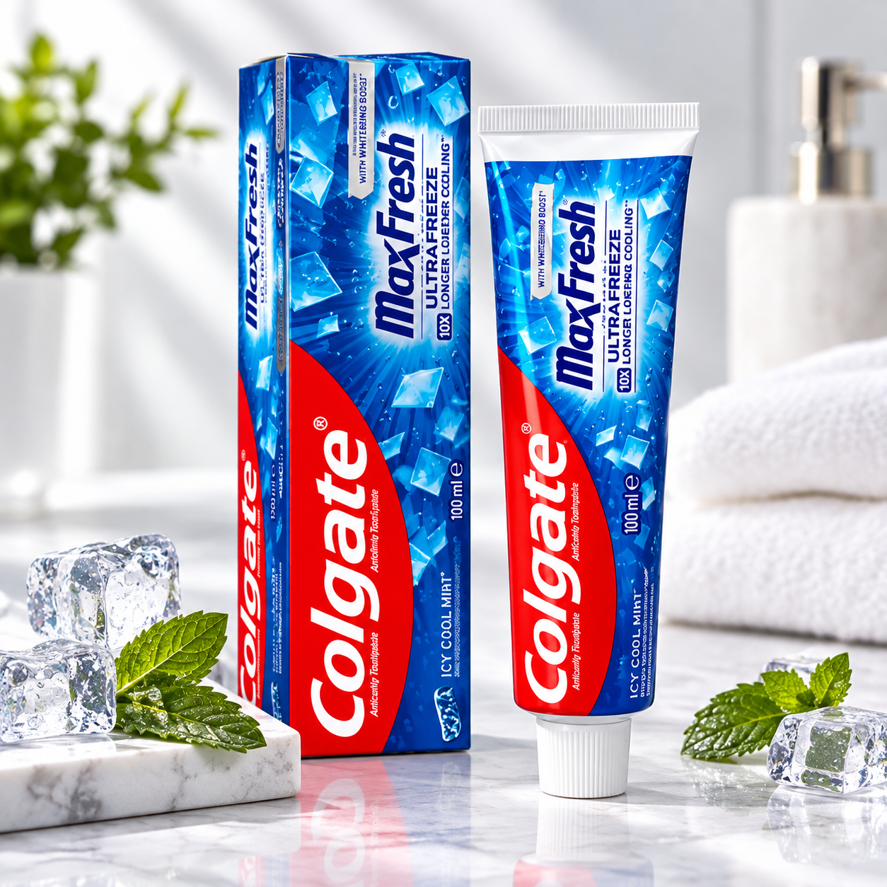 خمیردندان کلگیت مکس فرش اولترا فریز ۱۰۰ میلی‌لیتر | Colgate MaxFresh
