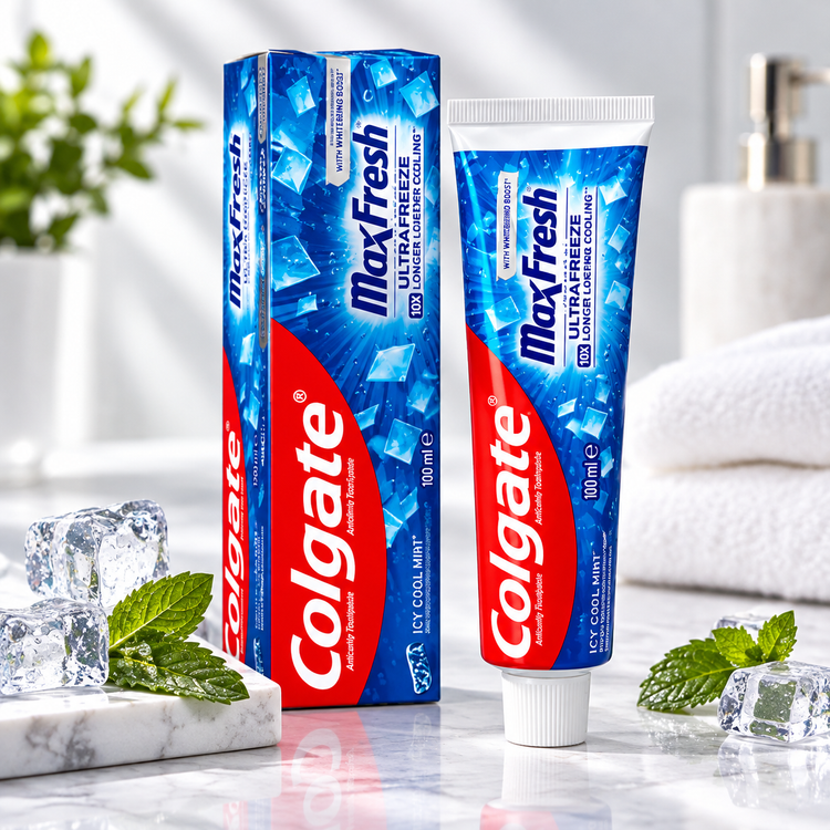 خمیردندان کلگیت مکس فرش اولترا فریز ۱۰۰ میلیلیتر | Colgate MaxFresh