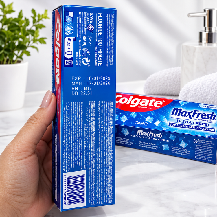 خمیردندان کلگیت مکس فرش اولترا فریز ۱۰۰ میلیلیتر | Colgate MaxFresh